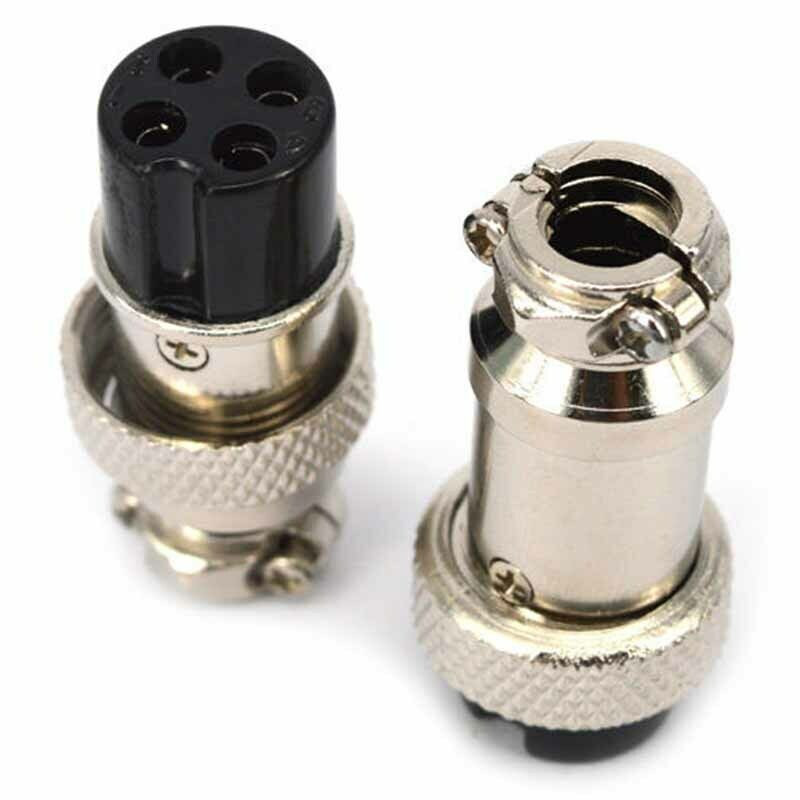 Aviator Connector Kit - Zestaw złączy lotniczych GX16-4, 4-pinowe, 5