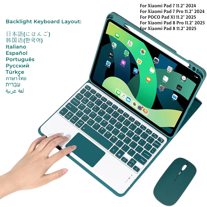 Gaming Keyboard Mouse Wireless - Podświetlana klawiatura z myszką do Xiaomi