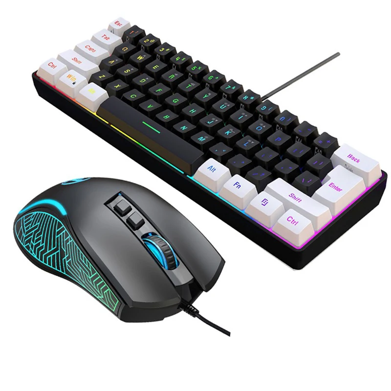 Gaming Keyboard And Mouse Set - Zestaw Klawiatura i Mysz 60% do