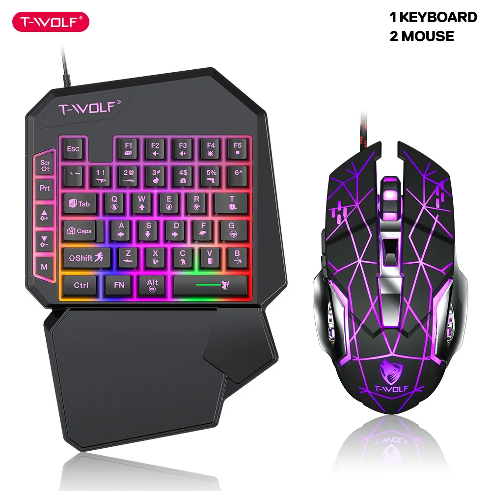 Gaming Keyboard Hand - T-WOLF TF900 jednoręczny zestaw tronów klawiatury