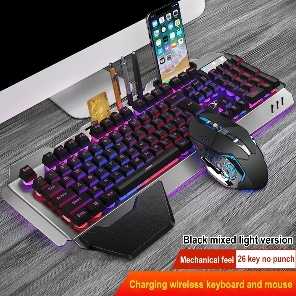 Gaming Keyboard Mouse Wireless - K680 akumulator 2.4G bezprzewodowy pakiet klawiatura