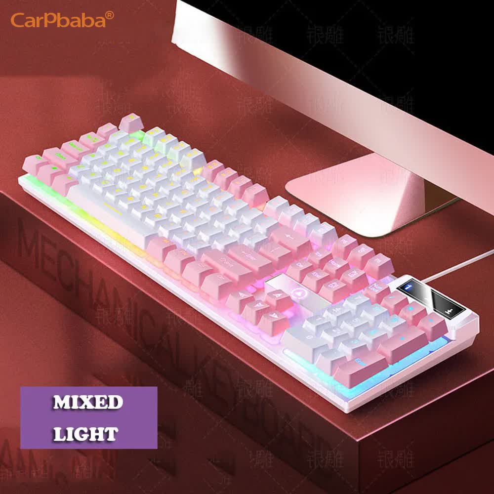 Gaming Keyboard And Mouse Set - Carpbaba K500 104 klawisze USB przewodowa