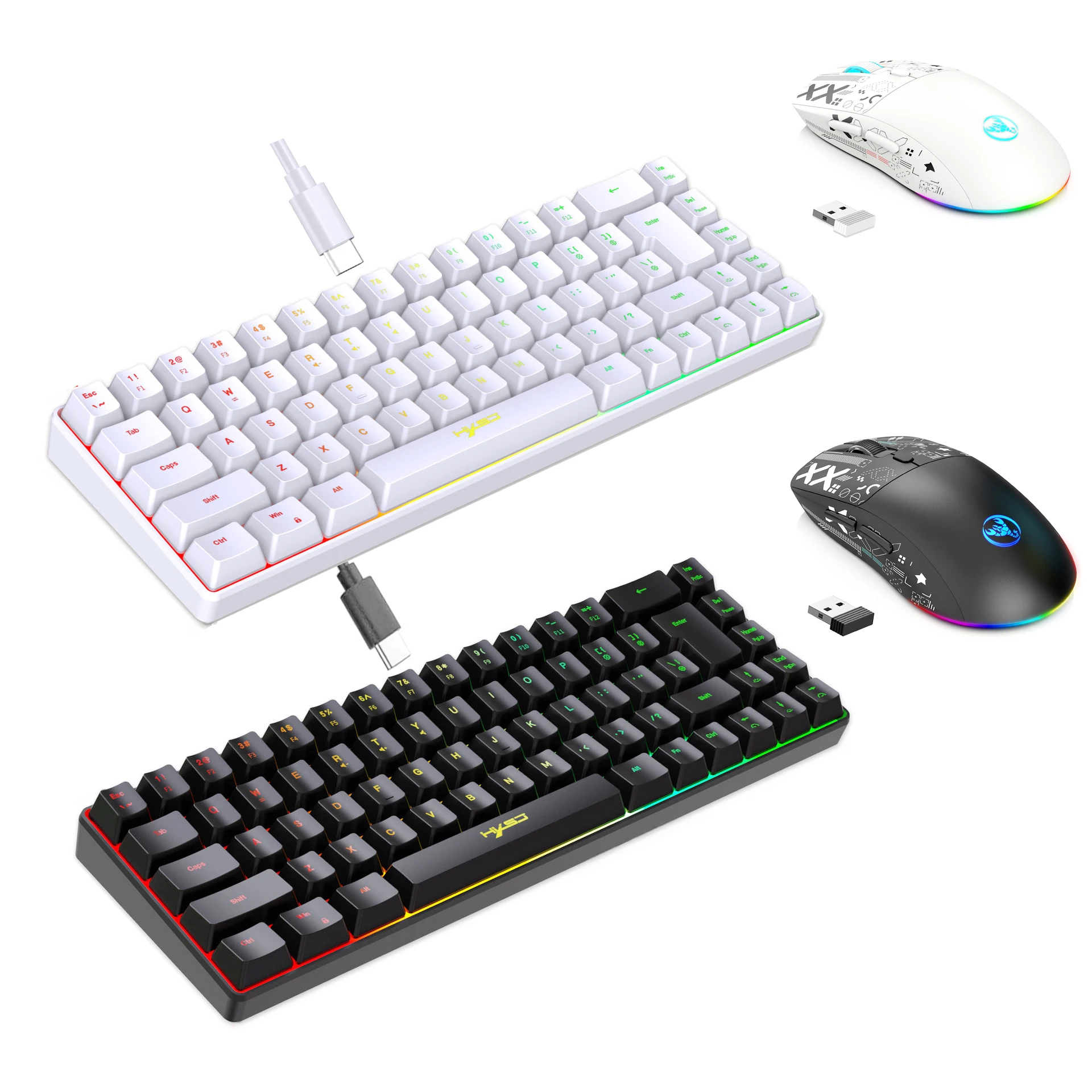 Gaming Keyboard And Mouse Set - Zestaw Klawiatura i Mysz z Podświetleniem