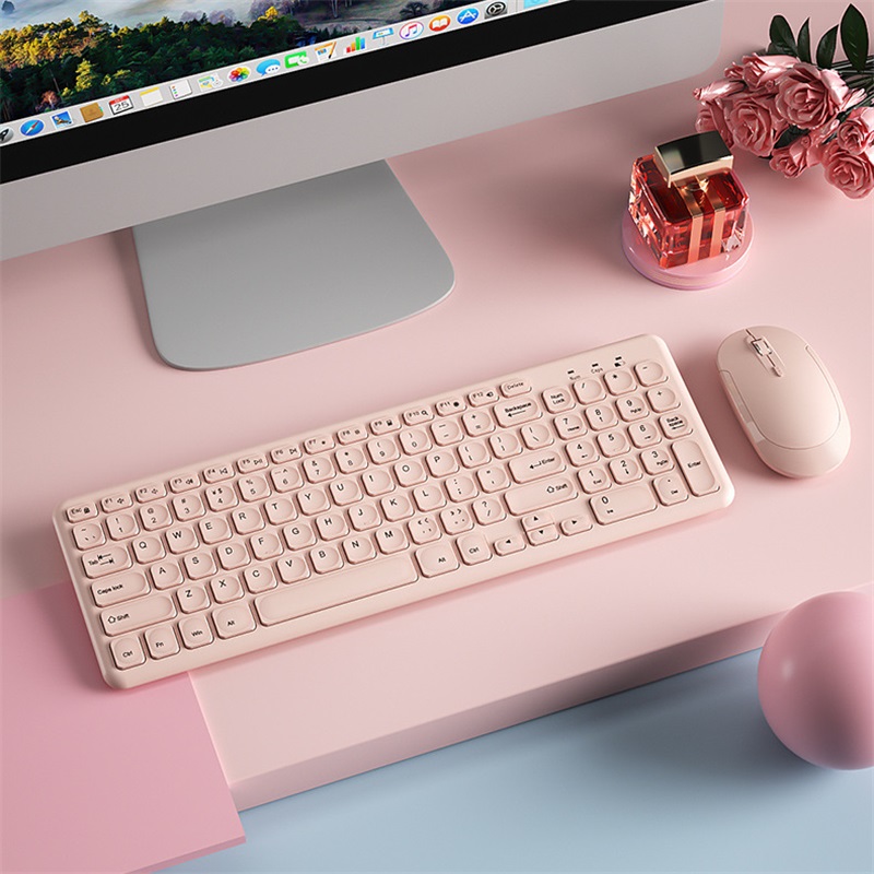 Gaming Keyboard And Mouse Set - Modna bezprzewodowa klawiatura i mysz Combo