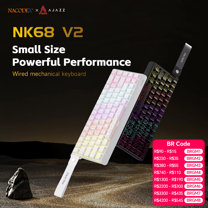Gaming Keyboard And Mouse Set - AJAZZ NK68V2 Jednomodowa Przewodowa Klawiatura Mechaniczna