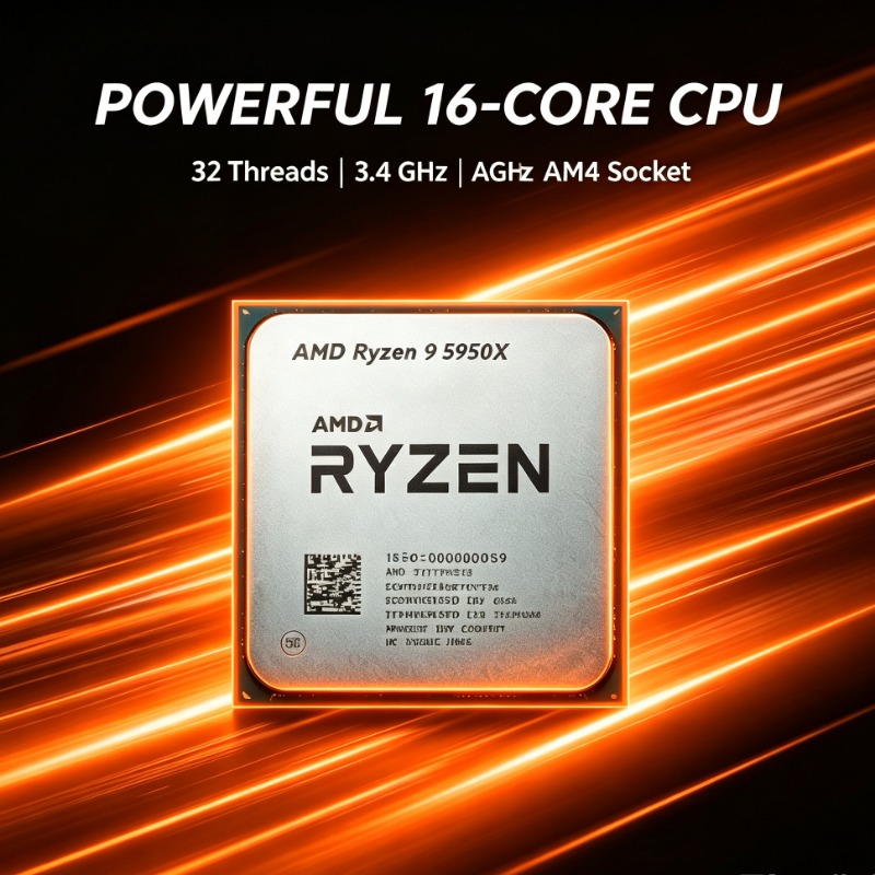 Amd Cpu Ryzen 9 - Ryzen 9 5950X 16-rdzeniowy wysokowydajny procesor
