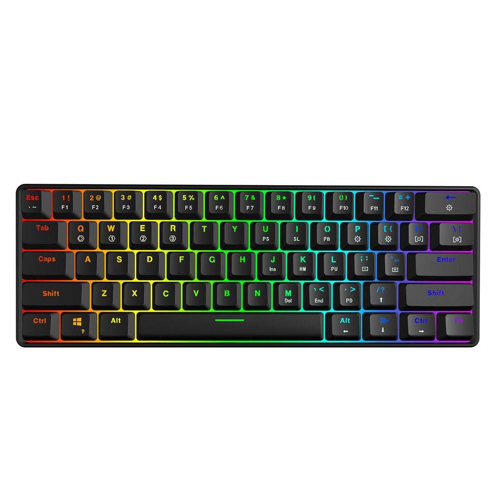 Gaming Keyboard Blue Switches - SKYLOONG GK61 Mini przenośna 60% klawiatura
