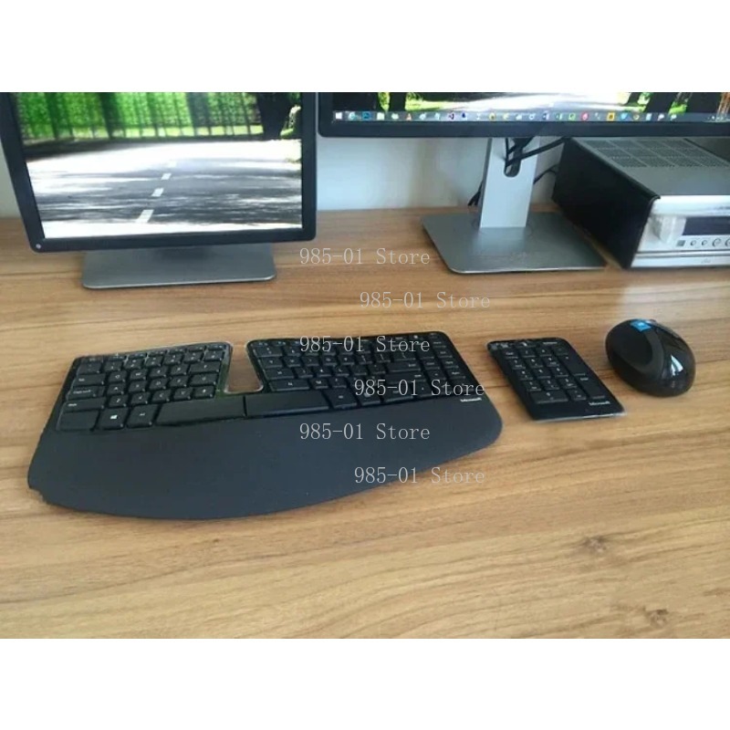 Gaming Keyboard Mouse Wireless - Bezprzewodowy zestaw klawiatury i myszy, ergonomiczny