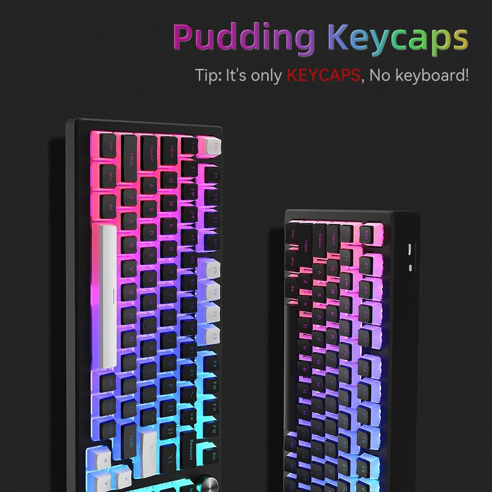 Nowe Pudding PBT Keycapy 129 K – Gaming Keyboard And Mouse Set recenzja i cena