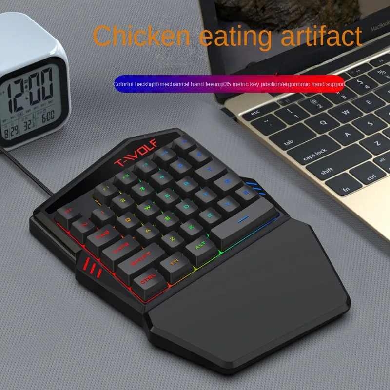 T-WOLF TF900 jednoręczny zesta – Gaming Keyboard Hand recenzja i cena