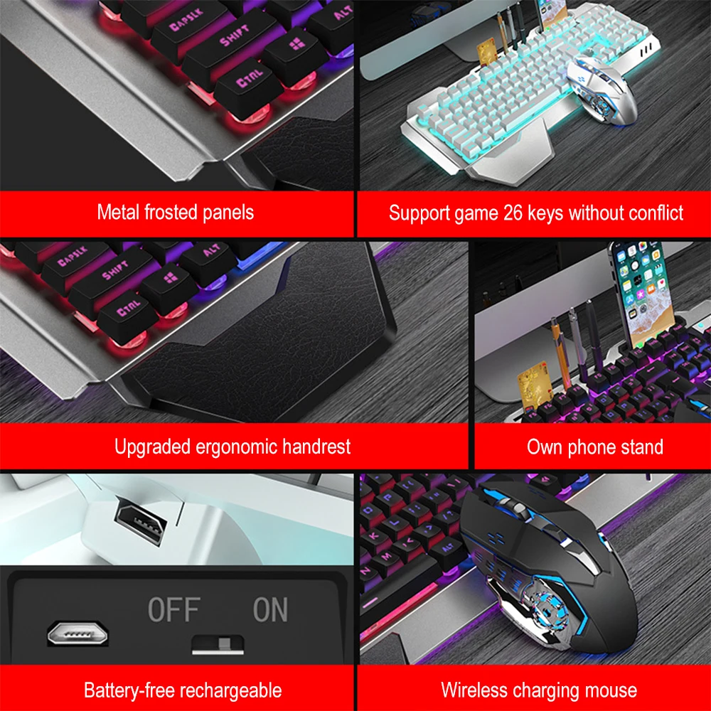 K680 akumulator 2.4G bezprzewo – Gaming Keyboard Mouse Wireless recenzja i cena