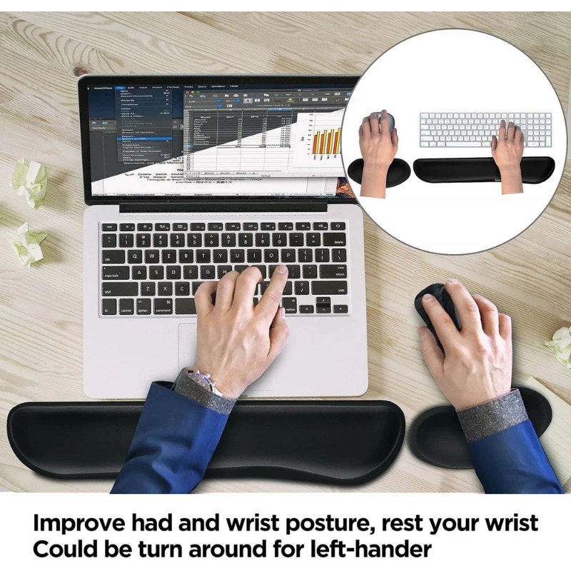 Ergonomiczna podkładka pod nad – Gaming Keyboard And Mouse Set recenzja i cena