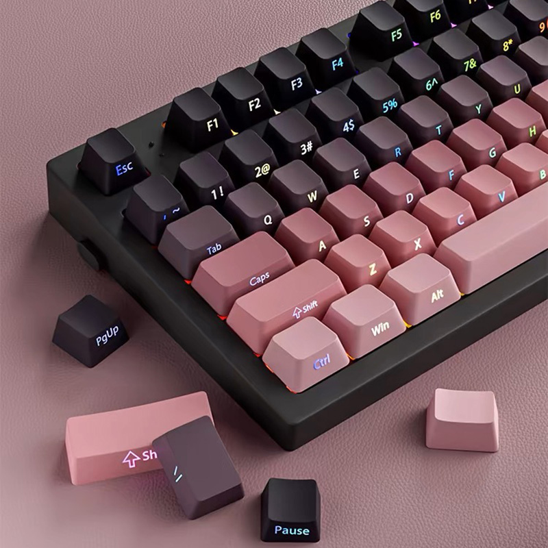 Gradientowe nakładki na klawis – Gaming Keyboard Typewriter recenzja i cena