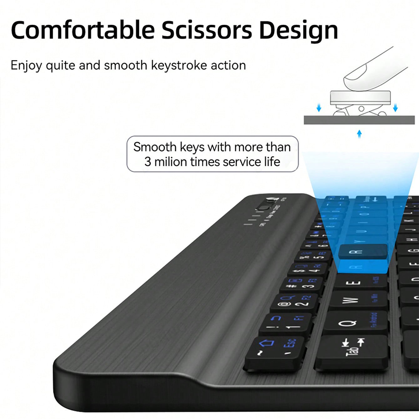 Wielojęzyczna klawiatura do ta – Gaming Keyboard Mouse Wireless recenzja i cena