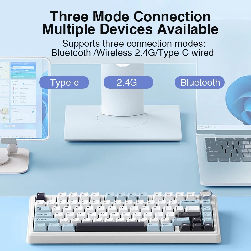 AULA F75 2.4G bezprzewodowy/Bl – Gaming Keyboard Blue Switches recenzja i cena