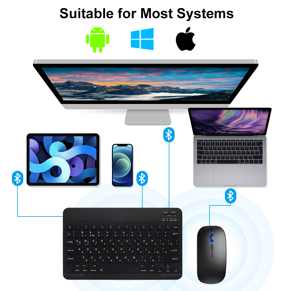 Klawiatura i mysz Bluetooth do – Gaming Keyboard Mouse Wireless recenzja i cena