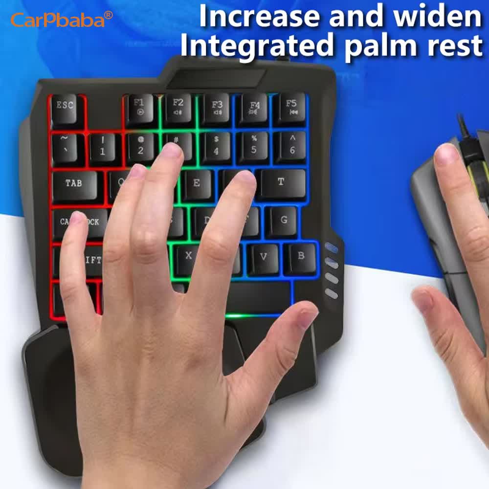 Zestaw do gier obsługiwany jed – Gaming Keyboard Hand recenzja i cena