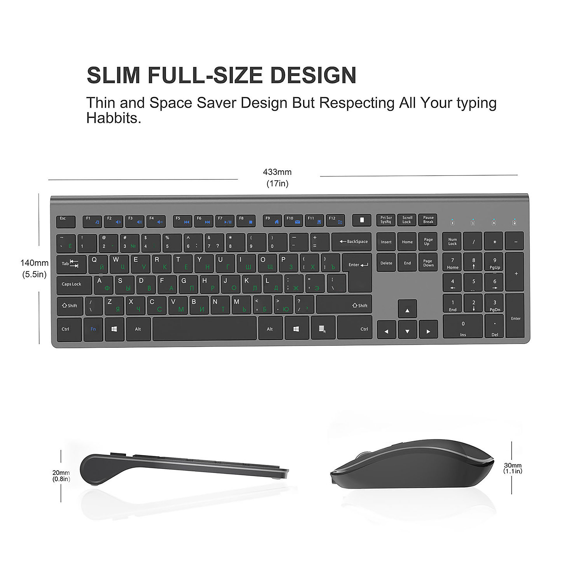 2.4G akumulatorowa bezprzewodo – Gaming Keyboard Mouse Wireless recenzja i cena