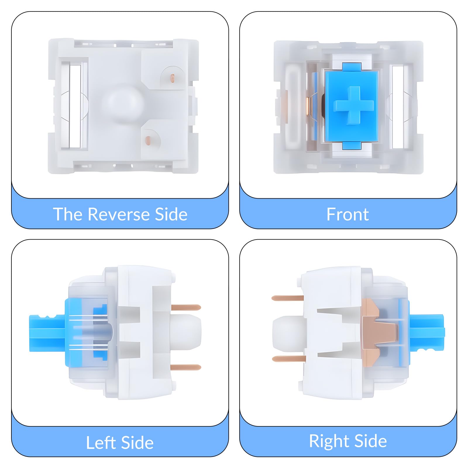 30 szt. Przełączników do Klawi – Gaming Keyboard Blue Switches recenzja i cena