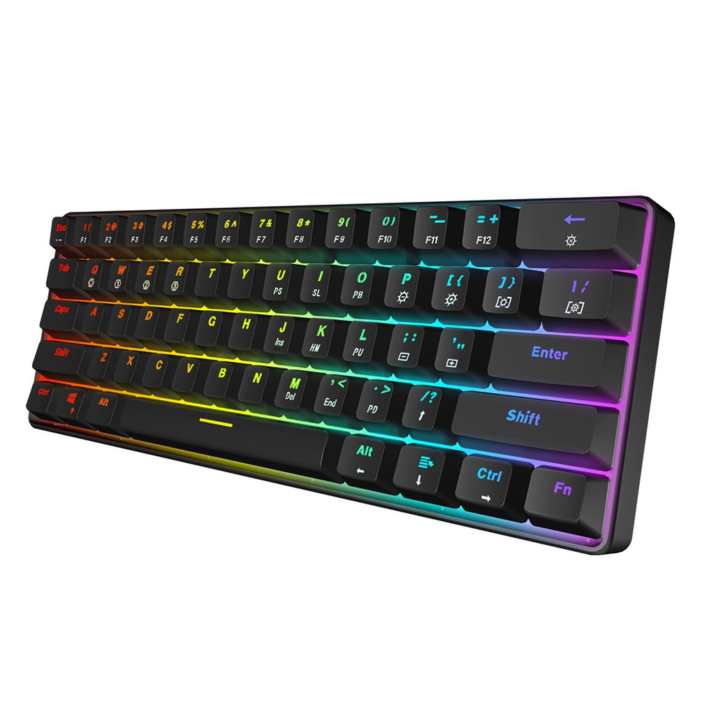 SKYLOONG GK61 Mini przenośna 6 – Gaming Keyboard Blue Switches recenzja i cena