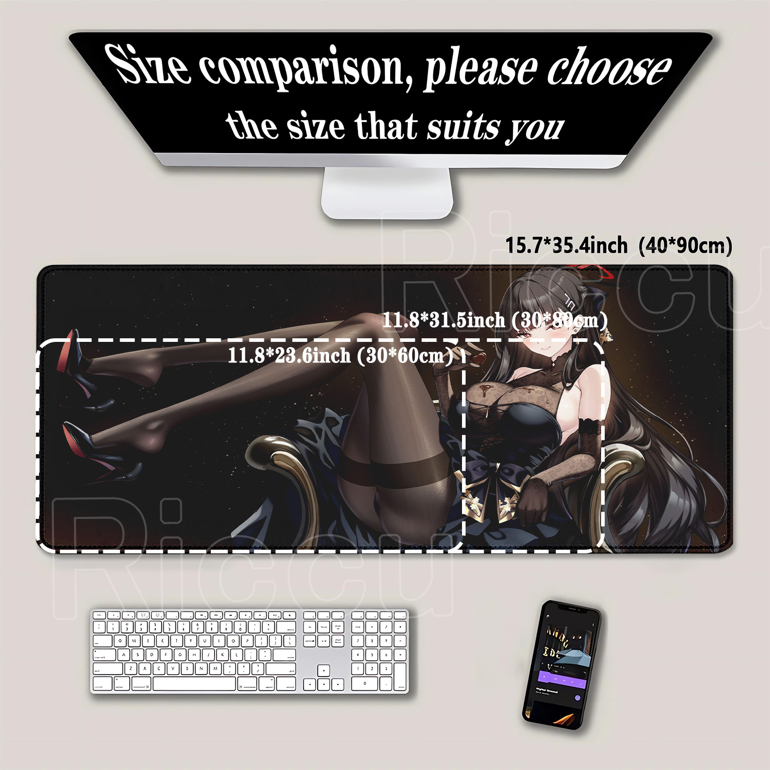 Podkładka pod mysz Anime Girl  – Gaming Keyboard Typewriter recenzja i cena